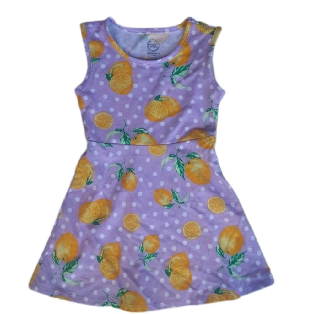 Wonder Nation Lemon Dress Size 4-5 NWT